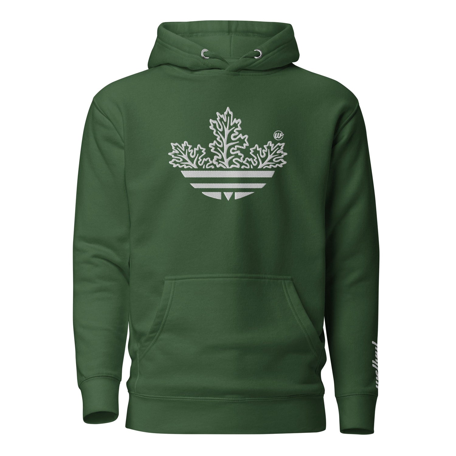 Kale Embroidered Hoodie