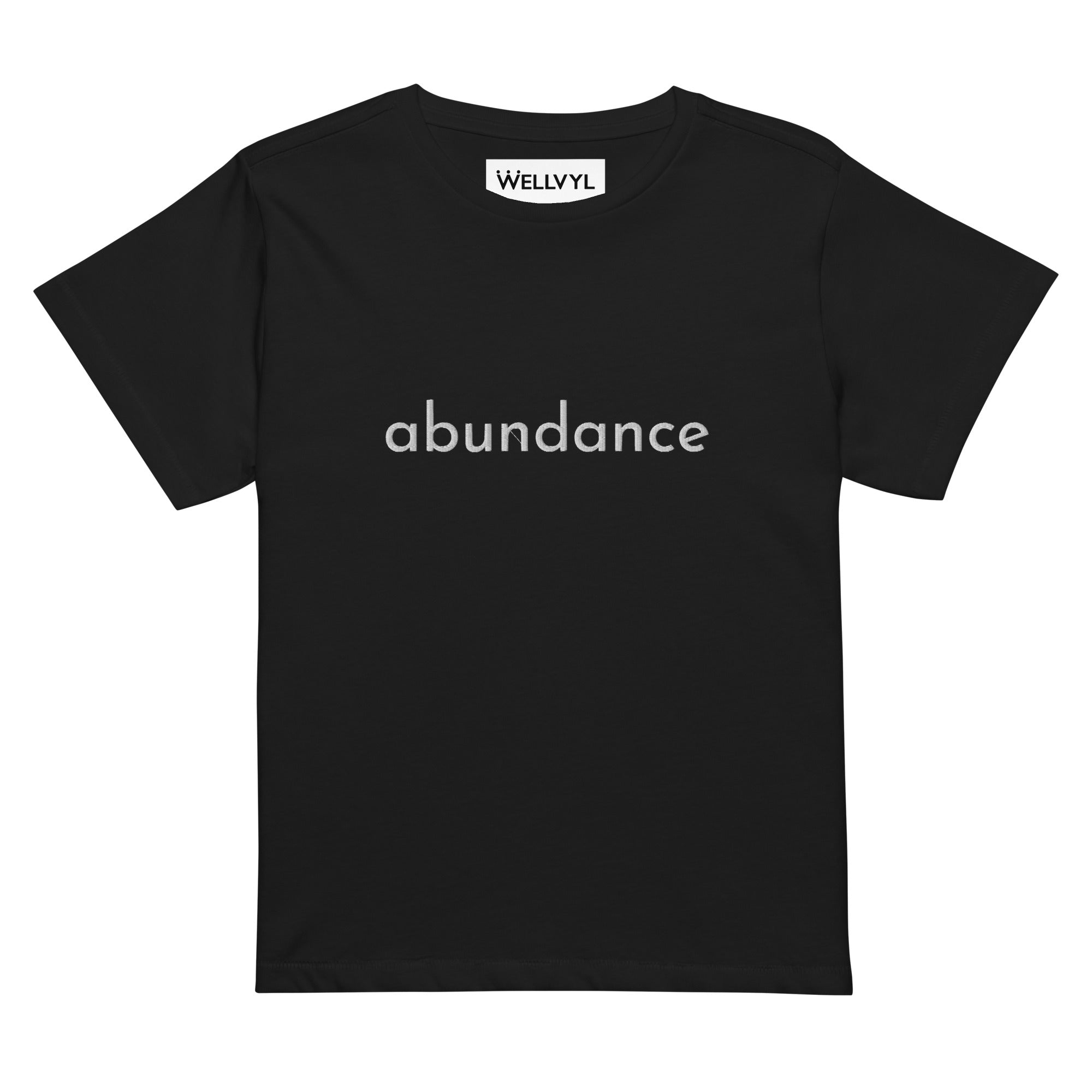 Abundance Embroidered High-waisted T